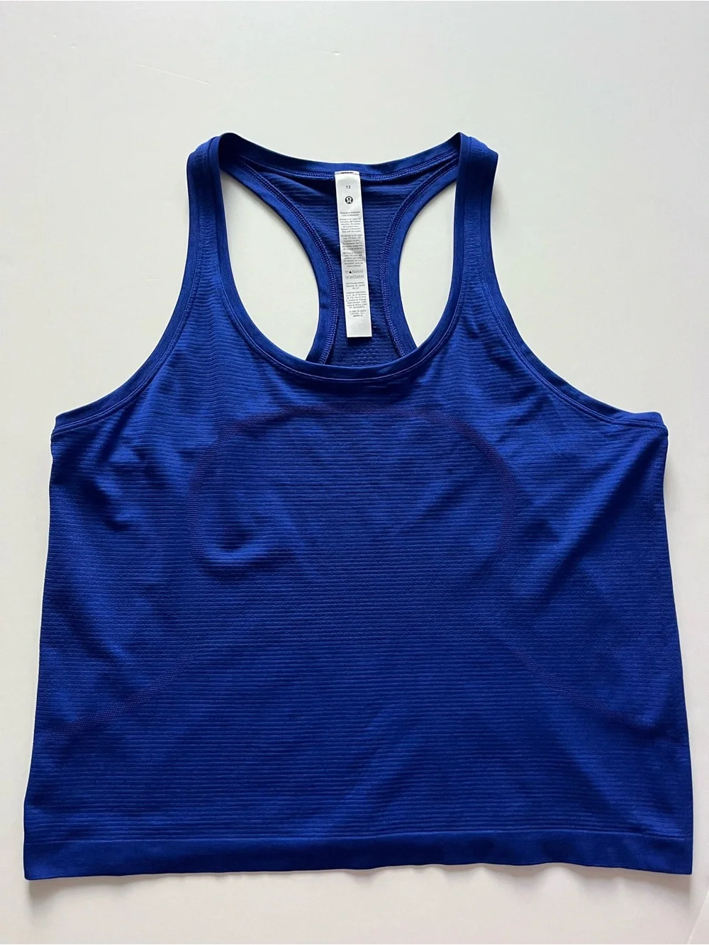 lululemon athletica Swiftly Racerback Tank Top 2.0 Beach Ball Blue-Size 12